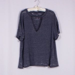 Free People We The Free Cut Out V-Neck Shirt